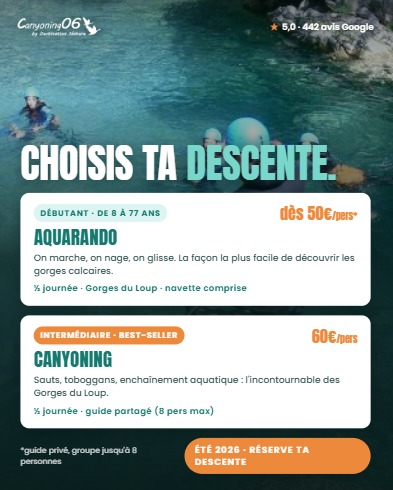 Flyer Canyoning — Choisis ta descente